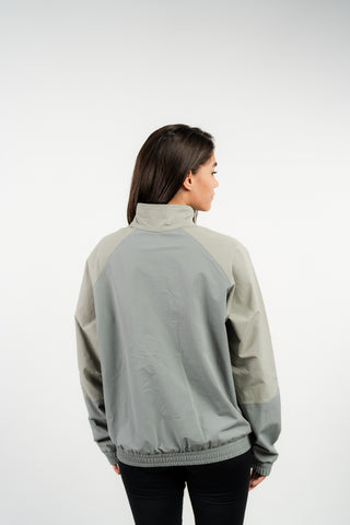 Two-tone Windbreaker Jacket in Grey