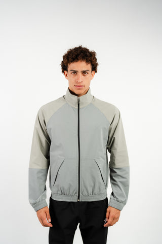 Two-tone Windbreaker Jacket in Grey