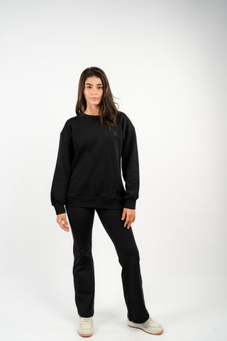 Unisex Boyfriend Sweater in Black