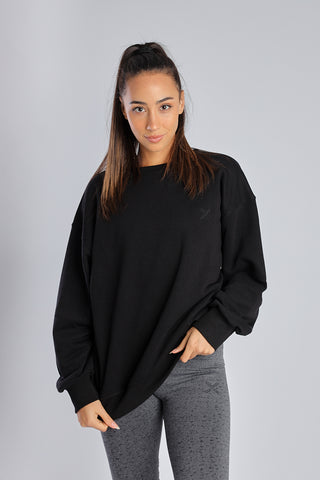 Unisex Boyfriend Sweater in Black