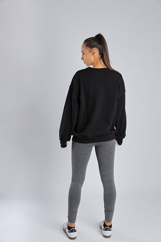 Unisex Boyfriend Sweater in Black