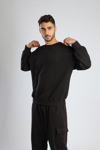 Unisex Boyfriend Sweater in Black