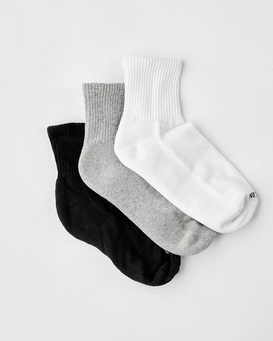 Nexus Cushioned Mid-Cut Crew Socks 3 Pairs